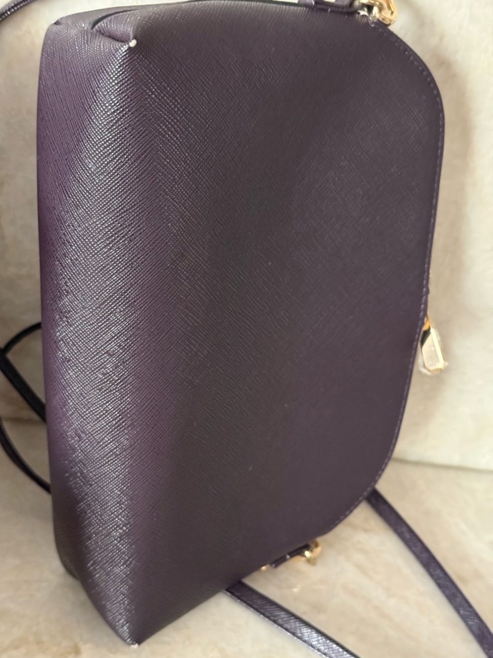 H&M Dark purple Crossbody Bag with Gold Hardware - Picture 6 of 7